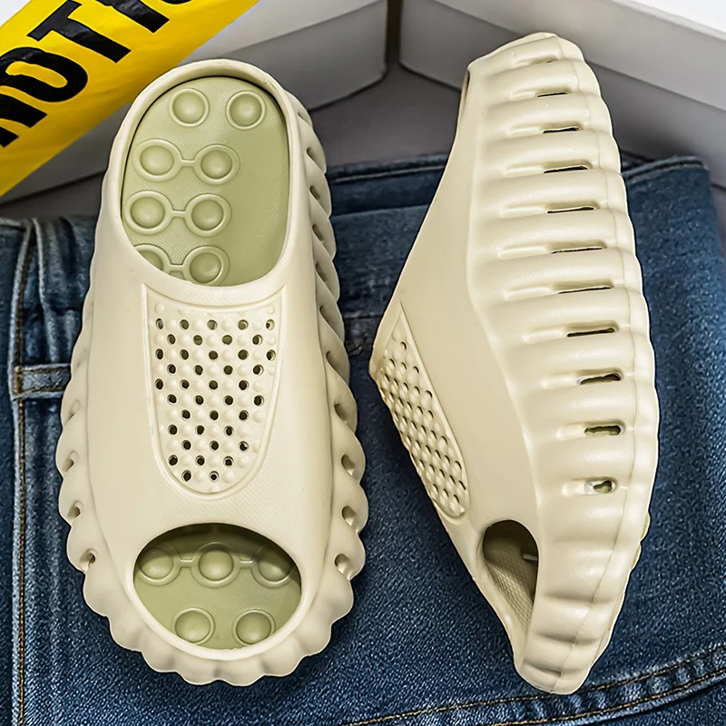 

Men's Massage Slippers New Spring Summer Indoor Outdoor Sandals Beach Men Casual Shoes Comfortable Slides Male Home Slippers