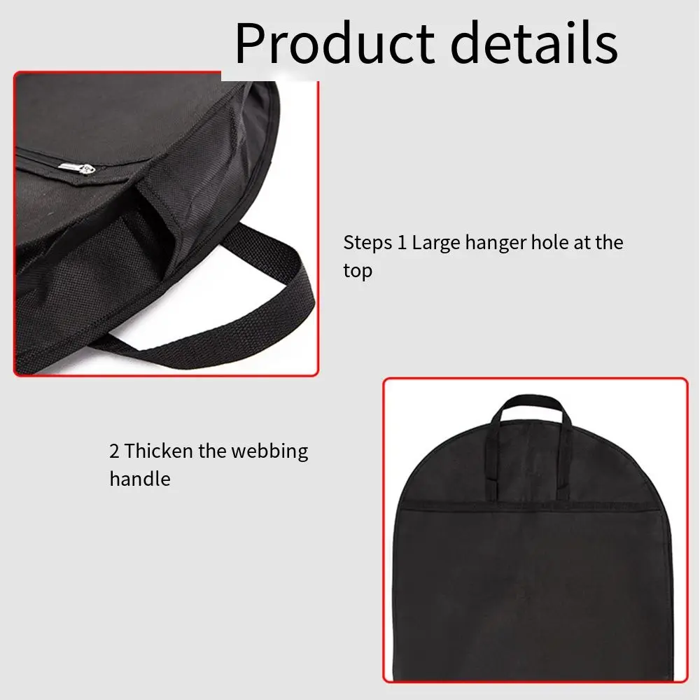 Waterproof Suit Travel Covers Foldable Hanging Garment Bag Non-woven Fabric Moisture-proof Dustproof Clothing Covers Travel