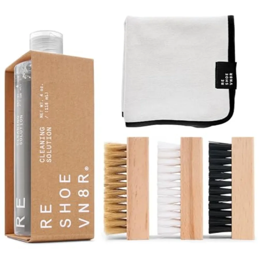 Shoe Cleaner Kit and Sneaker Cleaner Sets - Cleaning Kit Solution for Sneakers Mesh Canvas Suede Knit Leather