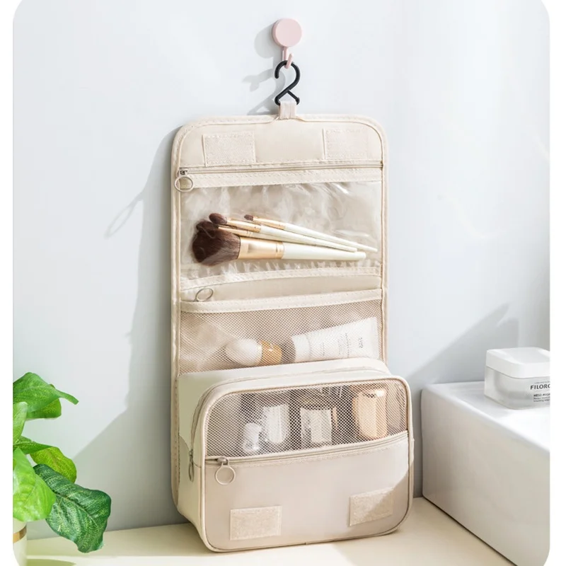 Makeup Bag Travel Cosmetic Bags Toiletries Organizer Waterproof Storage Neceser Bathroom Hook Wash Pouch High Quality Women