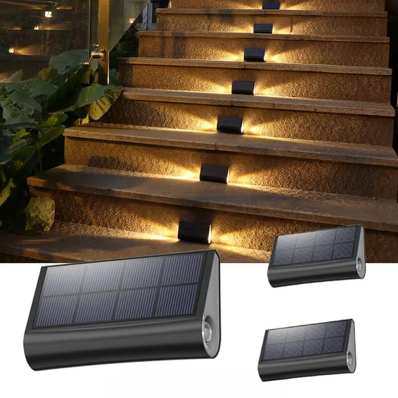 

Внешний источник питания для двора, уличные ступеньки, водонепроницаемый светоизлучающий диод, солнечный свет для садовых ступеней