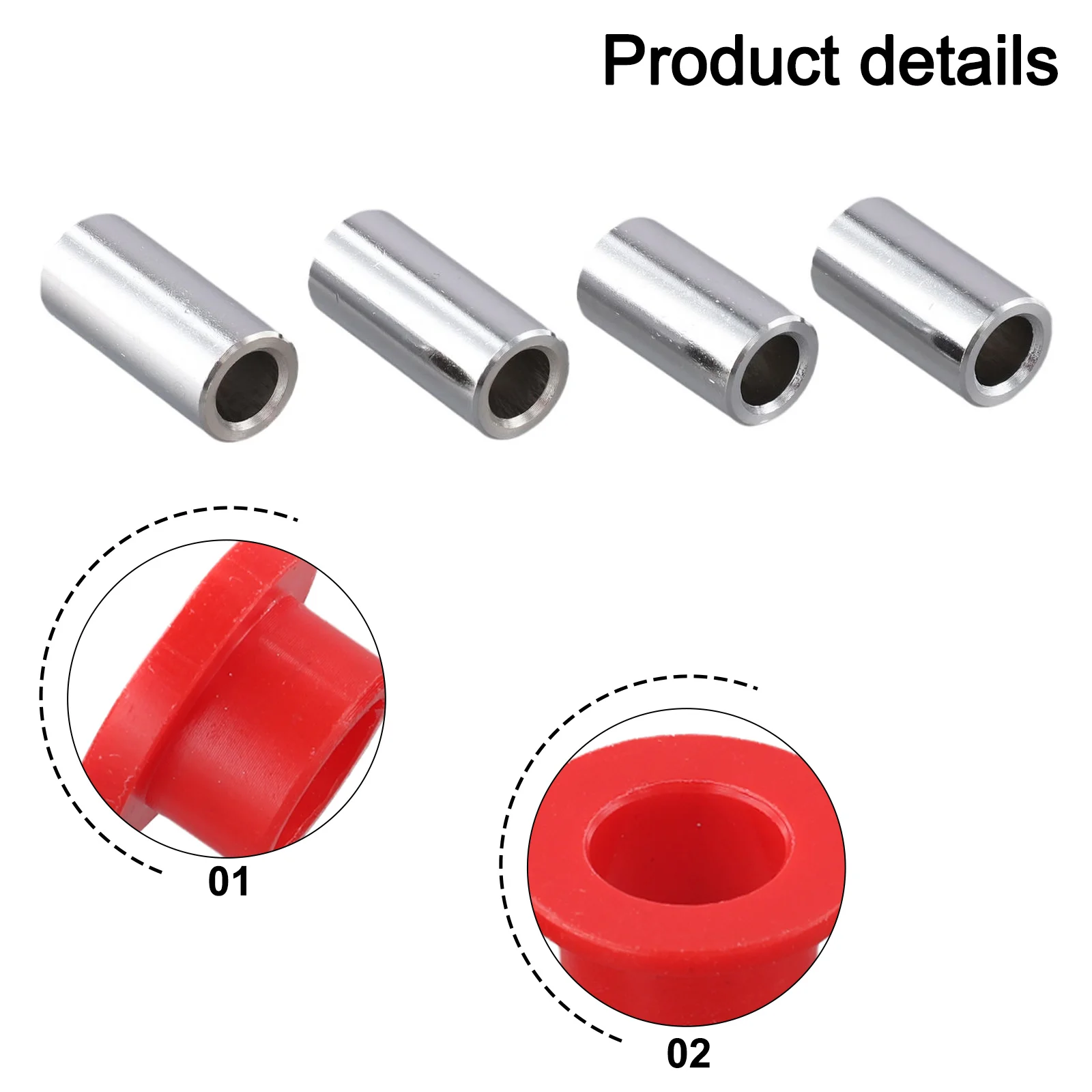 As Shown Bushing Sleeve Easy Installation Optimal Functionality Robust Materials for rugged Conditions Enhanced Ride Quality