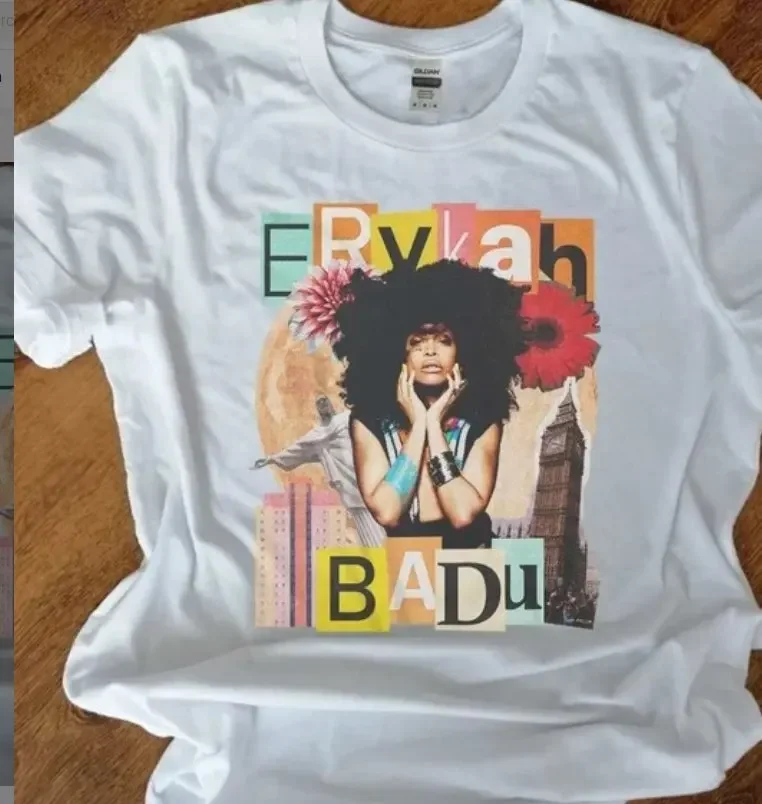

ERYKAH BADU White T shirt