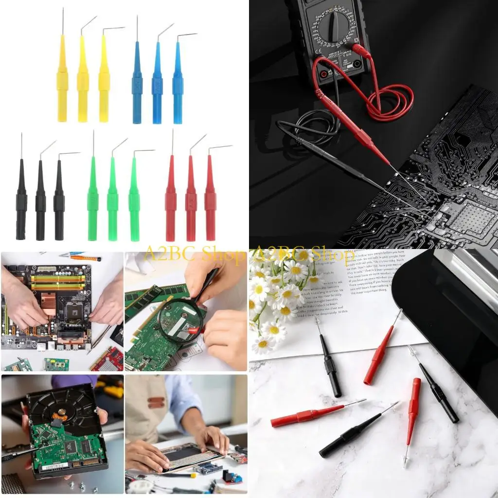 A2BC Versatile Automotive Testing Probes 15pcs Suitable for Standard Multimeters