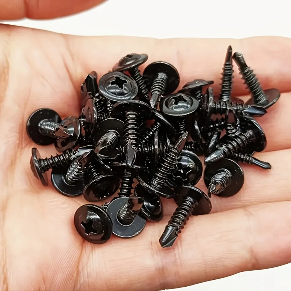171 Stainless Steel Phillips Head Self-Drilling Screws, Suitable for Metal, Plastic, and Aluminum. Comes with Screwdriver.