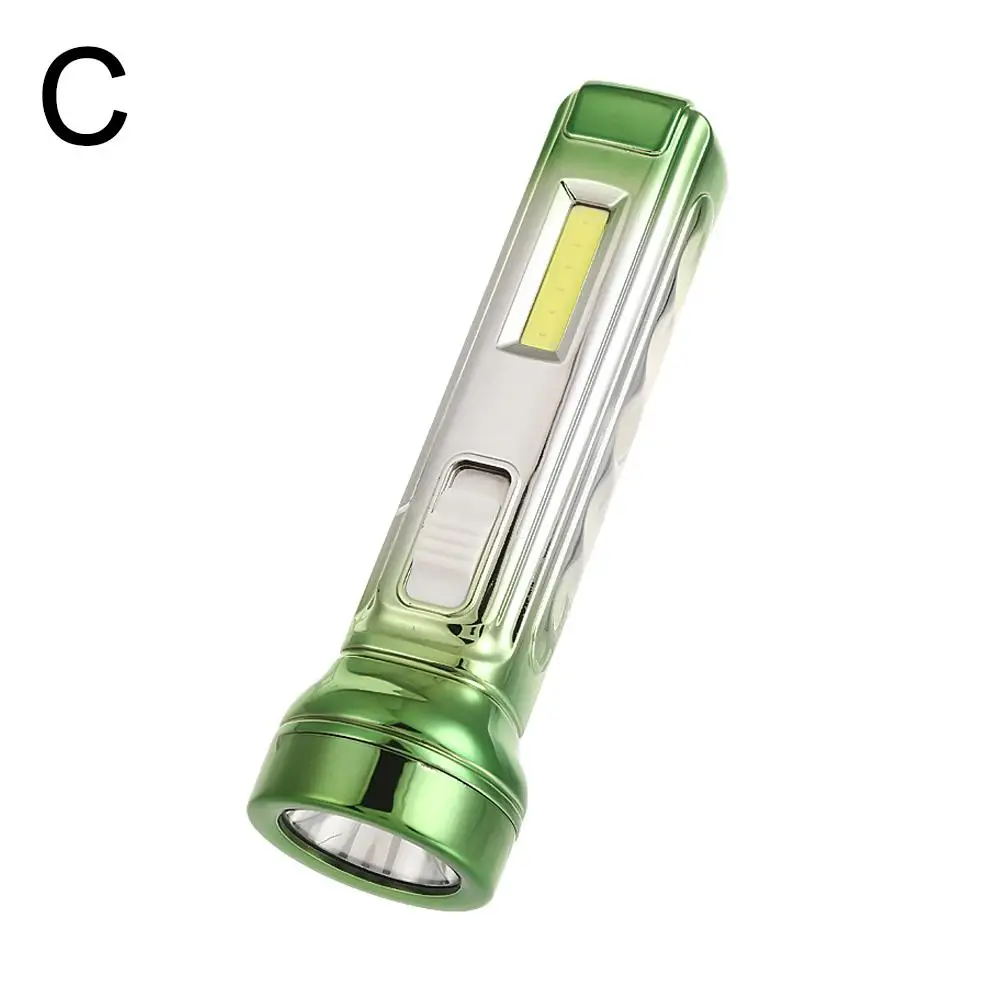 Mini linterna LED COB, portátil, para acampar, senderismo, con zoom, recargable, pequeñas linternas impermeables T6F8