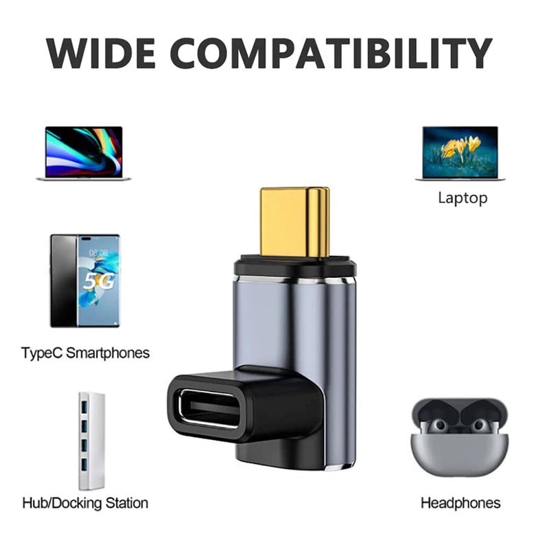 USB C 마그네틱 어댑터 40Gbps 24 핀 USB 어댑터 2 개, 스팀 데크, 갤럭시 용