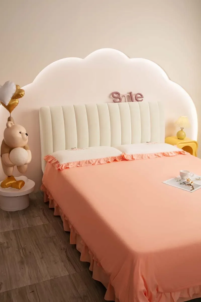 Luxuriöser All-Inclusive-Plüsch-Stepp-Kopfteilbezug aus weichem Samt, Bettkopfbezug, Winter-warmer Flanell-Nachttischschutzbezug – Detail 4