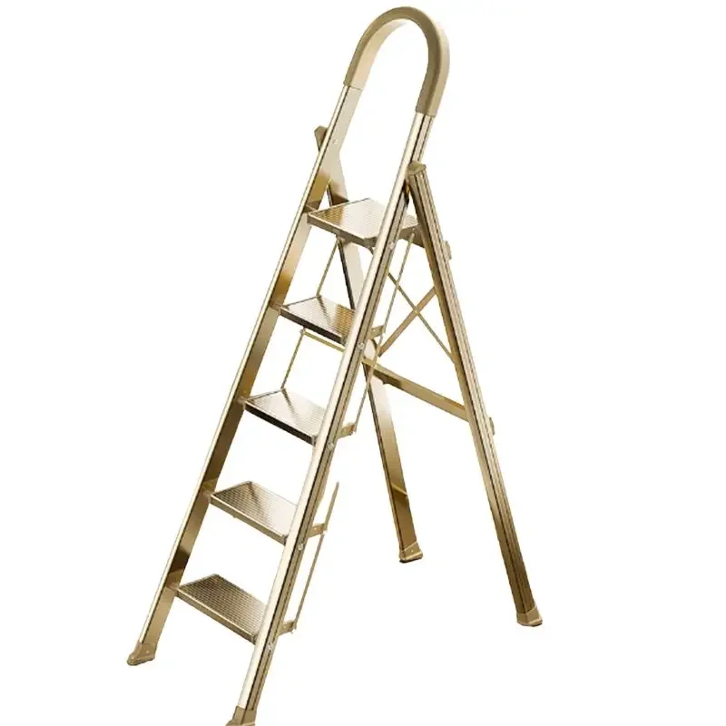 Taburetes plegables de aluminio para techo, Bar, Loft, escaleras ligeras de Metal para interiores, baño, Escada rápida, Dobravel, muebles para el hogar