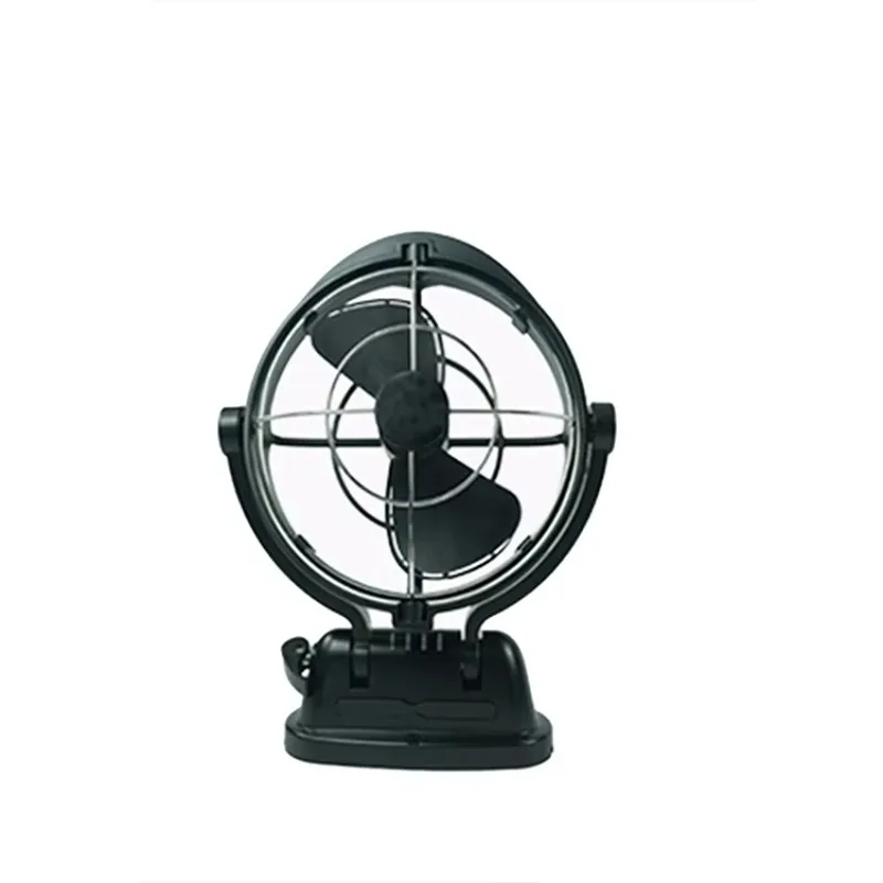 12 Volte RV Fan ASA Material with Good Ventilation Camper Electric Fan Black Color
