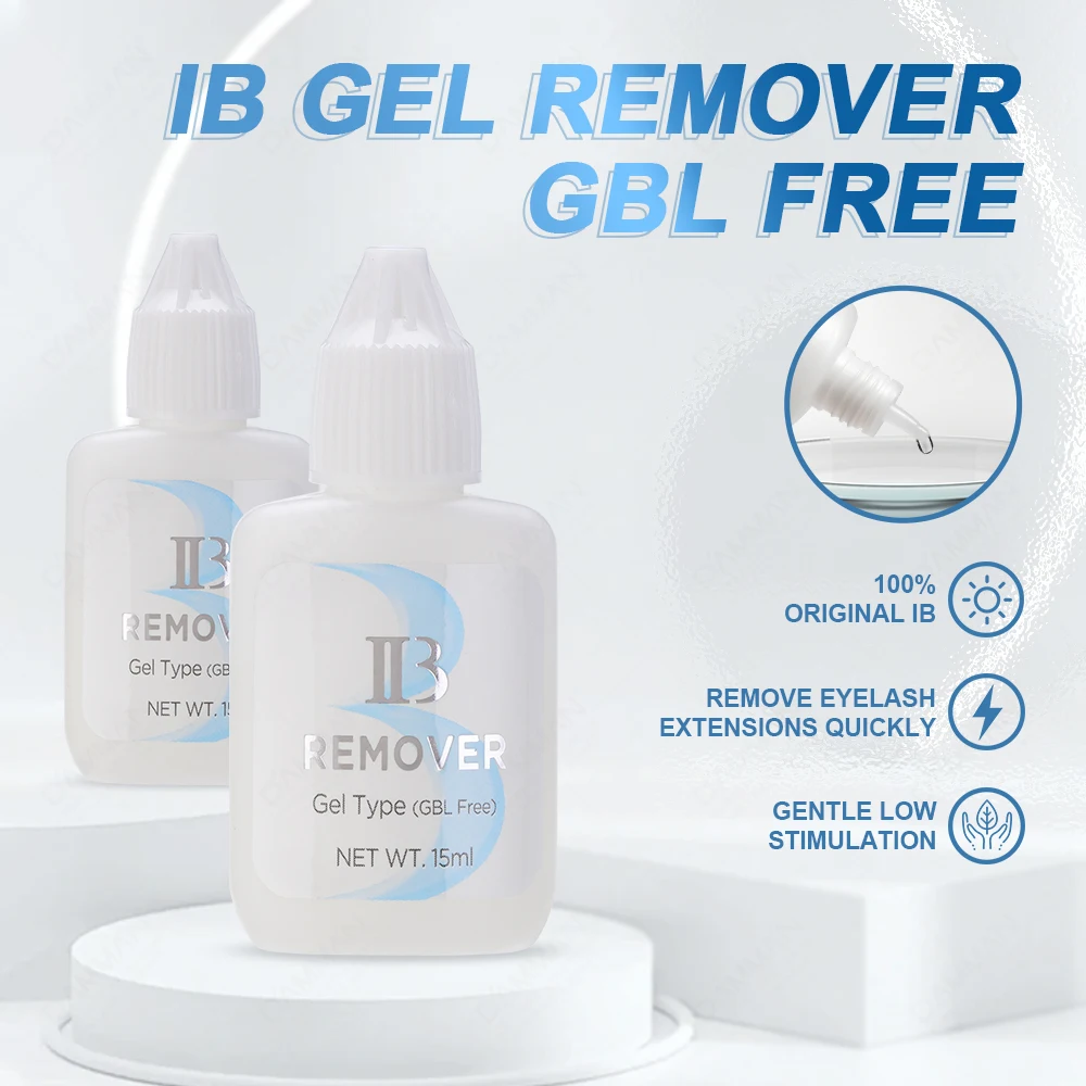 1 butelka 15ML IB Eyelashes GBL Free Glue Remover I Beauty Gel Remover do przedłużania rzęs IB Clear Glue Remover Cream Makeup