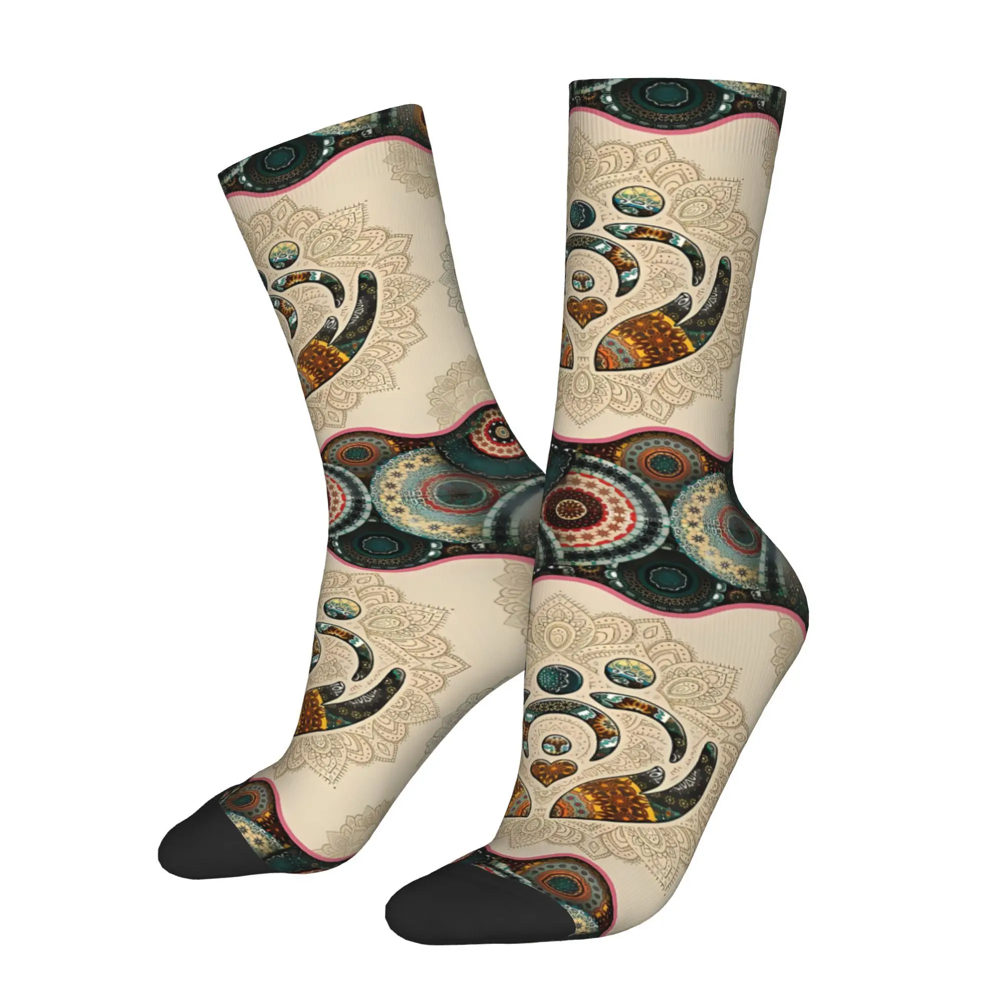 

Забавные носки для мужчин, носки для социального работника, Мандала, хип-хоп, винтажные, счастливые, качественные, с принтом, носки для экипажа, новинка, подарок