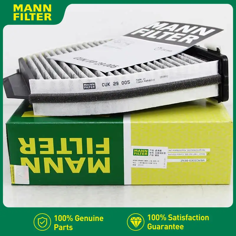 For Mercedes-Benz E400 2009-2016, AMG 2007-2015, GLK200 2008-2015, SL350 2012-2014 MANN FILTER Carbon Cabin Air Filter CUK29005