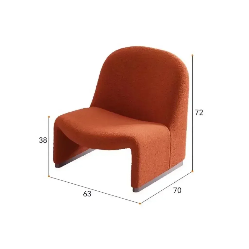 Sofá individual ligero para sala de estar, balcón, silla informal de diseño minimalista moderno, colina creativa de celebridades de Internet