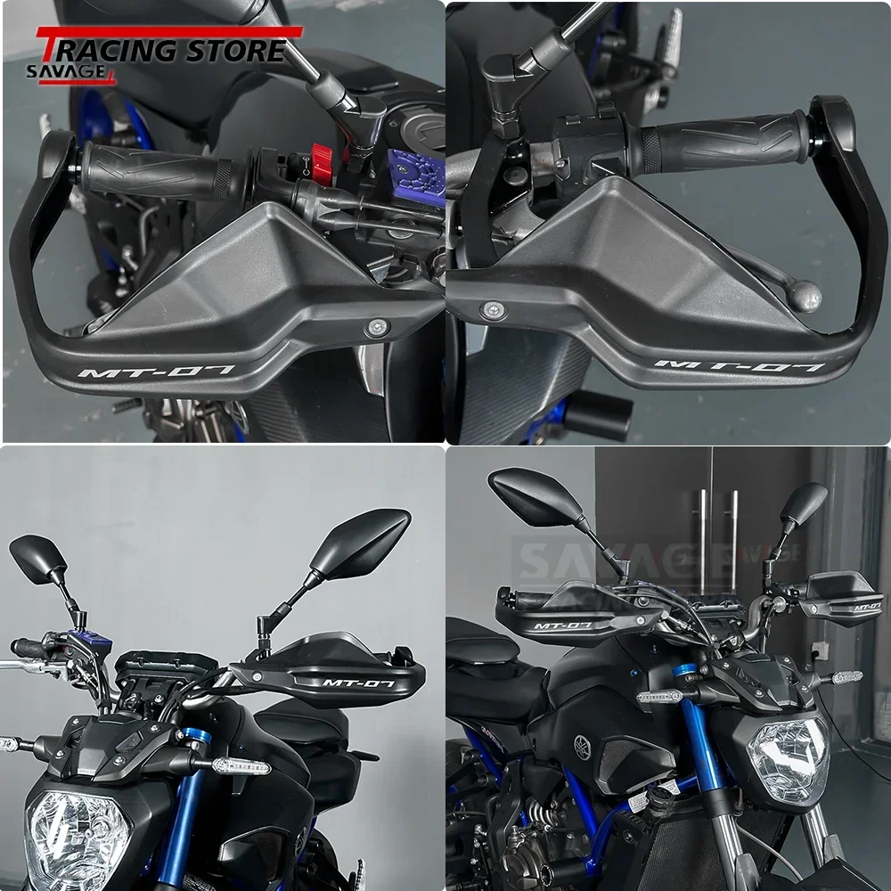 2024 MT-07 FZ-07 Moto Guidon Handguards Pour Yamaha trucs 07 FZ 07 Bouclier Coupe-Vent Poignée Garde Protecteur Accessoires 07