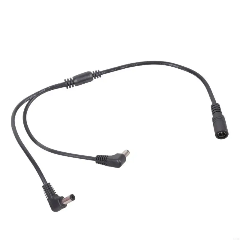 5.5x2.1mm DC5521 Y Splitter Cable Female to 2/3/4 Male 90 degree Elbow Power Extension for LED Lights 40CM 83CF