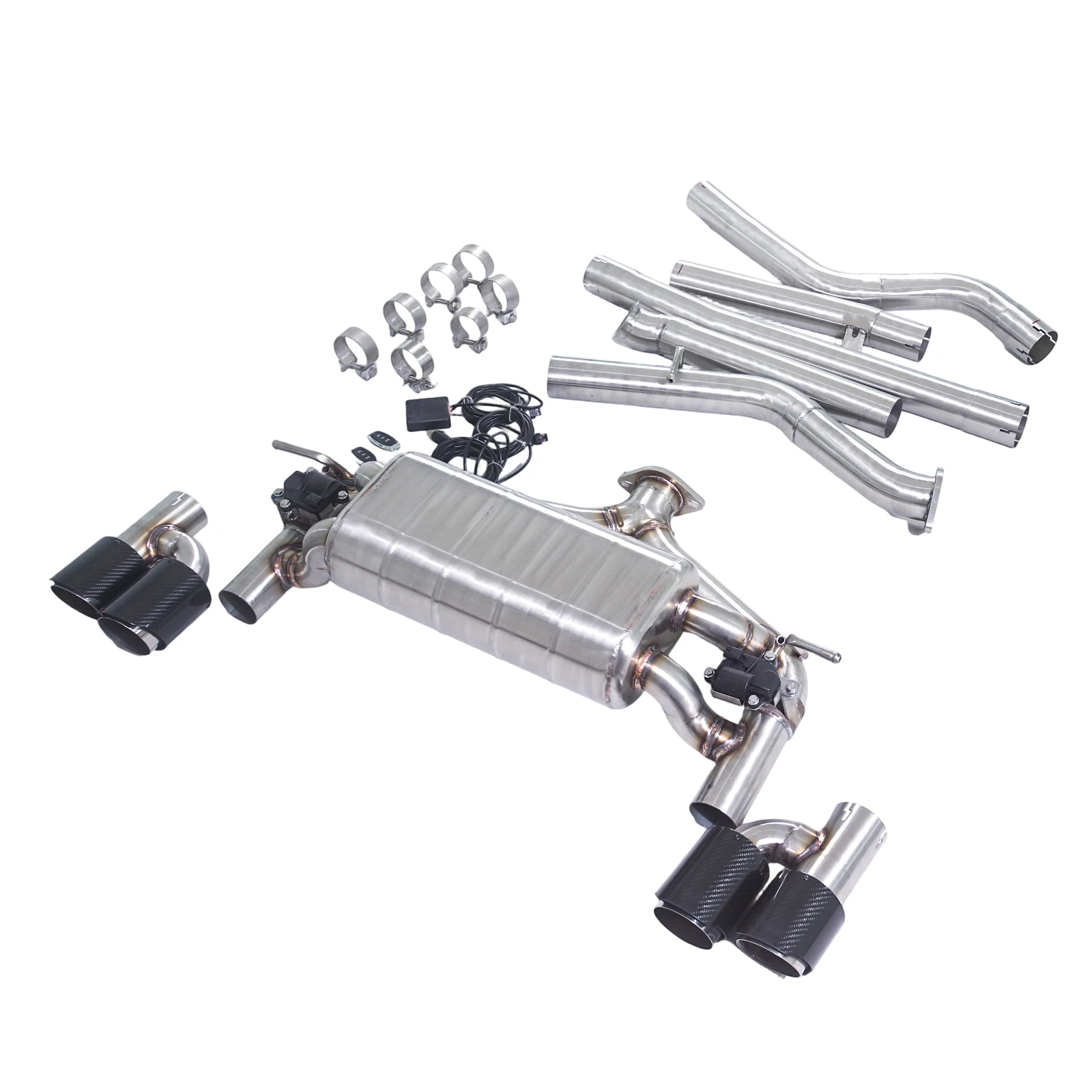 GFC brand for the 2018 BMW 318i 1.5T F30 Catback high-performance variable valve exhaust system ,wiht muffler and tips