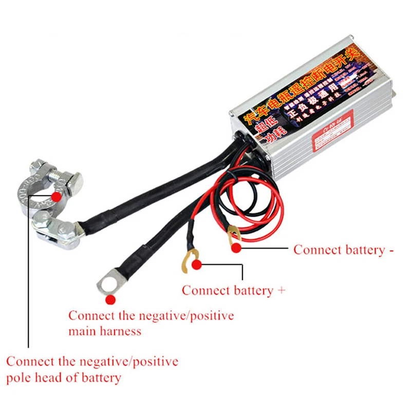 12V 200A Integrated Wireless Remote Control Battery Disconnect Isolator Switches With 1 Remote Control