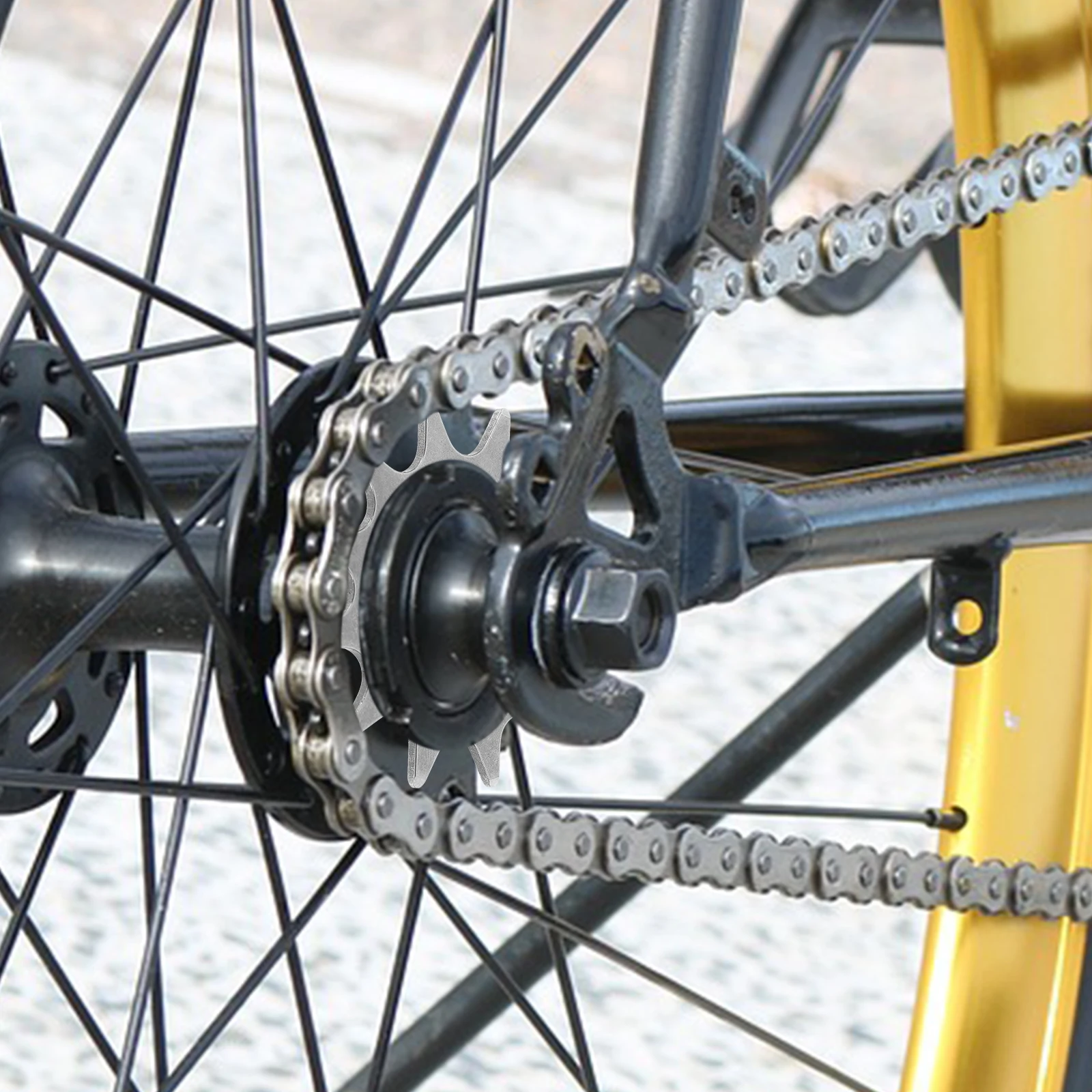 

13-Teeth Single Speed Flywheel Stainless Steel Mountain Bike Fixed Gear Hub Replacement Cassette for Bike Repair