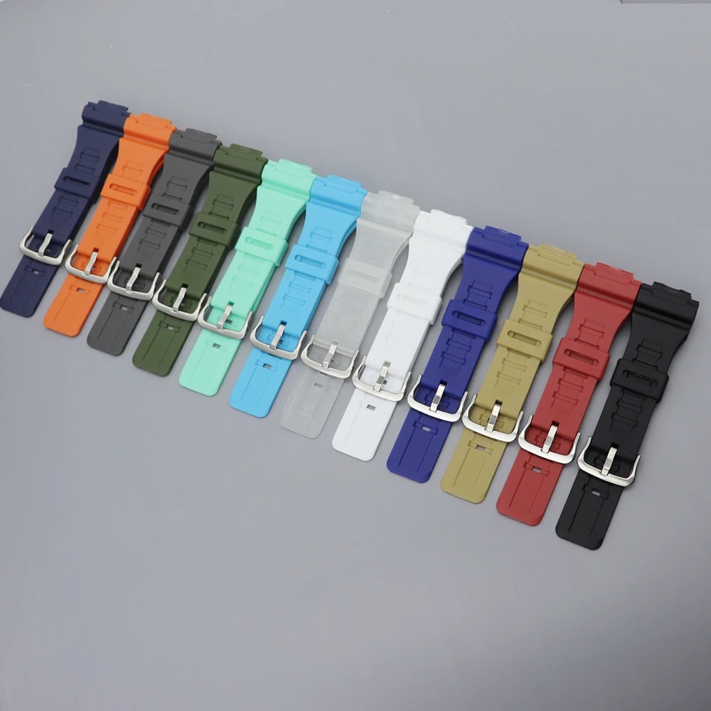 For Casio AQ-S810W/S800W AE-1000W MCW-200H AEQ-110 Silicone Metal Buckle Wrist Band Bracelet 18mm Rubber Watch Strap