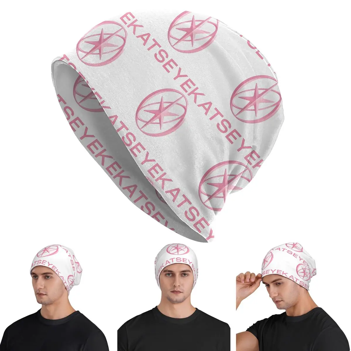 KATEYE Kpop Group Warm Knitted Cap Hip Hop Bonnet Hat Autumn Winter Outdoor Beanies Hats for Men Women Adult
