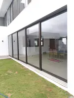 Customized Aluminum Alloy Sliding Doors Suitable for Courtyards Poolsides Schools Halls Villas Living Room Hotels Exterior Doors 5