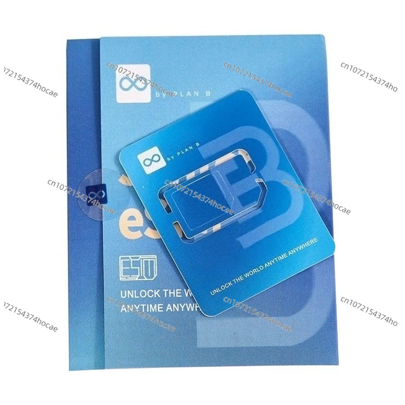 

By PlanB, Physical ESIM Card, Travel and Business Trip, Convert to SIM, Unlimited Write, Supports Android and Apple