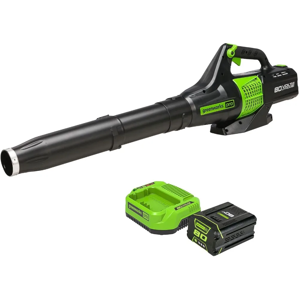 Greenworks 80V (150 MPH / 500 CFM / 75+ Összeegyeztethető tools) cordless Axiális Asztallap Ventilátor, 2.0ah Üteg majd töltő Hozzászámítva