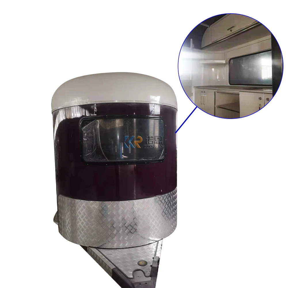 Horse Trailer Floats Made In China For Sale 2023 Australia Horse Box Trailer Window Curved High Quality