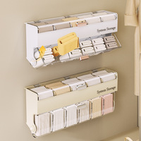 Wall Mounted Underwearand Socks Storagebox Without Punching Dust Proof And Moisture Proof Multi Functional Data Cable Storagebox