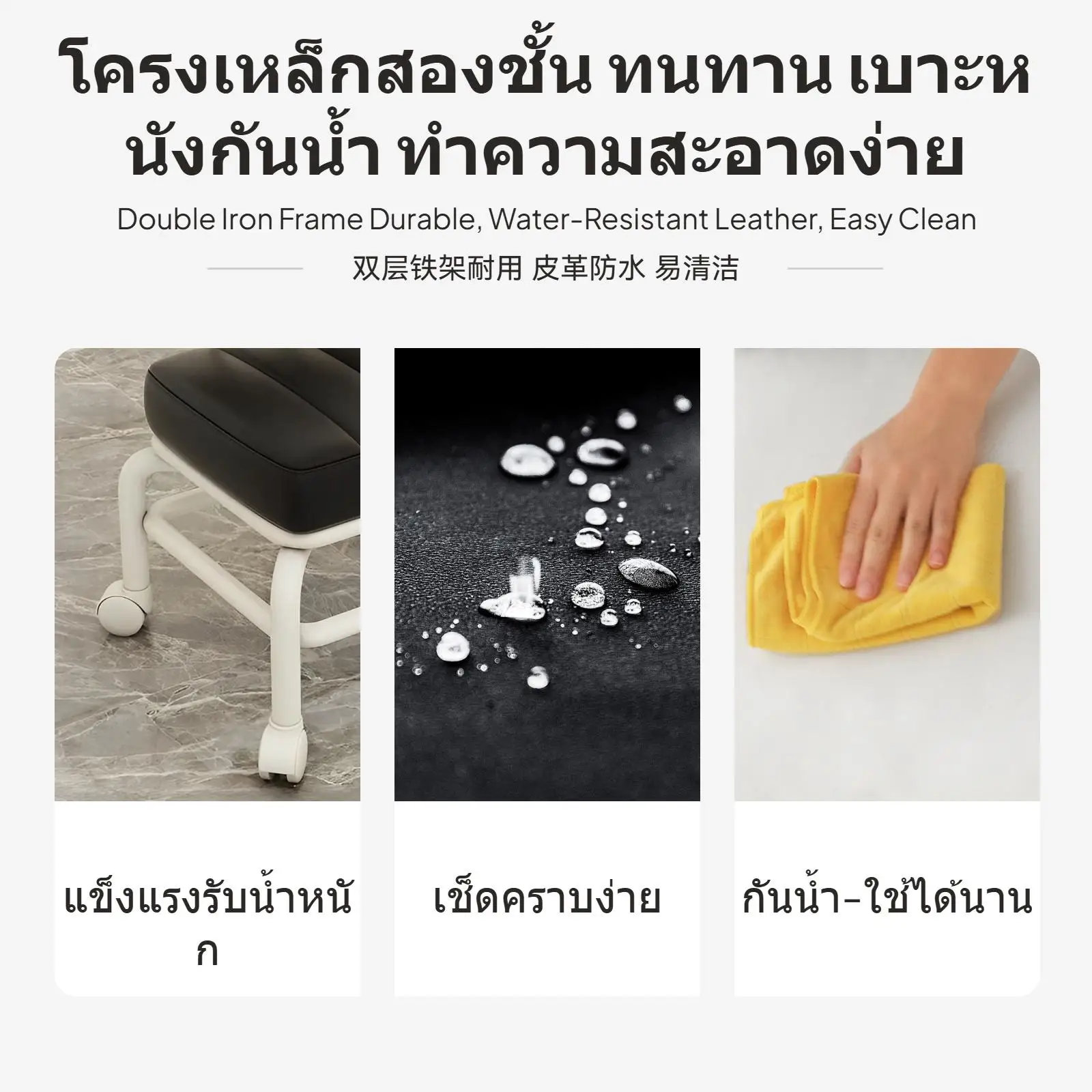 

Набор табуретов на колесиках из 2 предметов, регулируемое мягкое сиденье со спинкой, тихие скользящие ролики на 360 градусов для гостиной и детских игр,