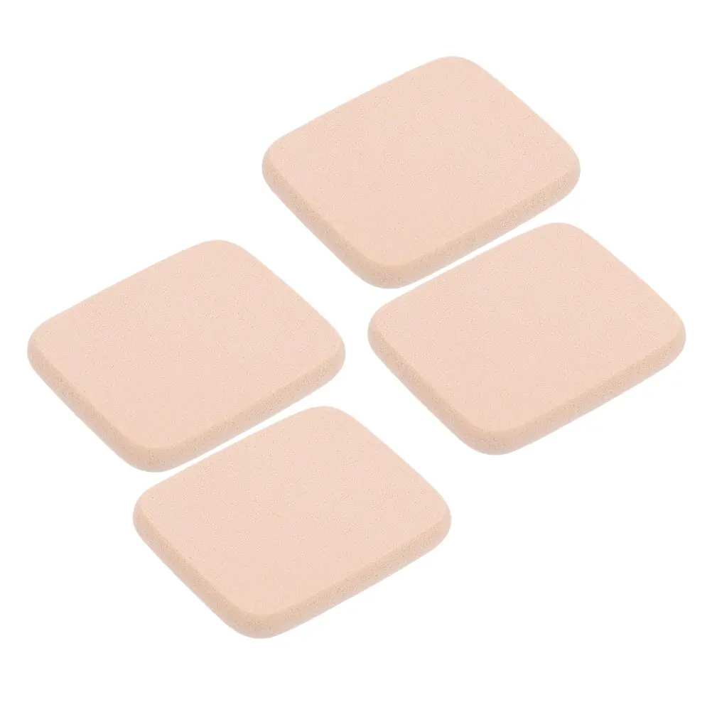 2 juegos de almohadillas de maquillaje en polvo suelto Puff belleza cuña esponjas de algodón cara pequeña señorita