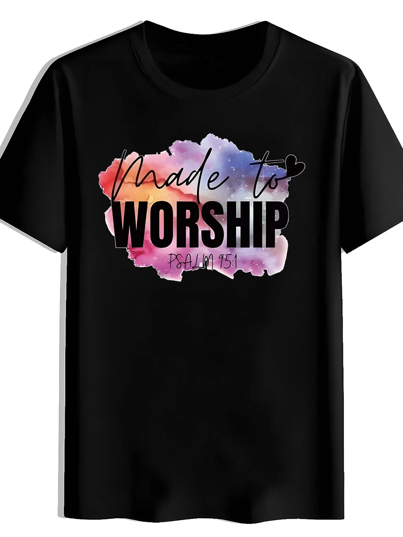 Letter Watercolor Background Print Men'S Casual Round Neck T-Shirt, Soft Comfortable Wrinkle-Resistant Men'S Top, Machine Washable Non-Pilling, Easy Dry And Care High V Short Sleeve T-Shirt, Durable And Non-Deformable, Suitable for Daily Wear