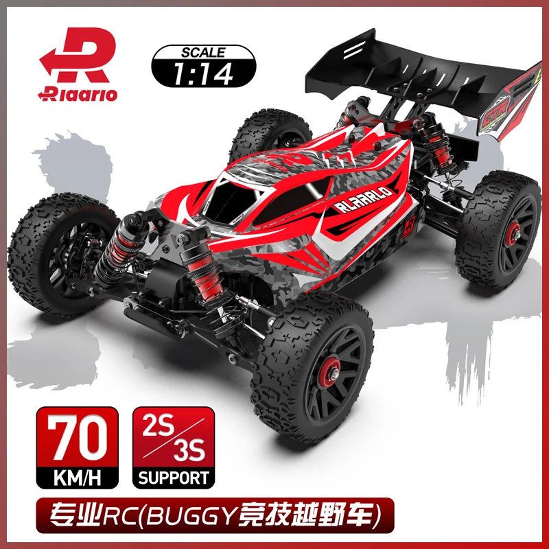 RLAARLO RC Cars 14015 Monster Truck 1:14 Brushless 4WD Racing Off-Road High-Speed RC Electric Toy Model Car - Gift for Children