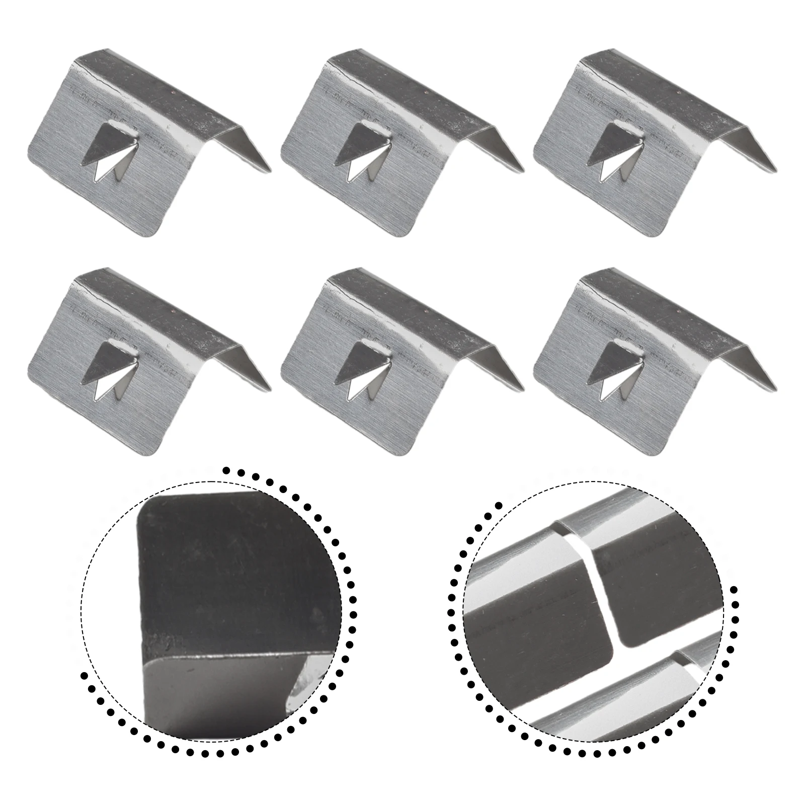 

Gloss Car Wind Rain Deflector Clips Wind Rain Clip Car Accessories Car Wind Rain Deflector Clips Stainless Steel