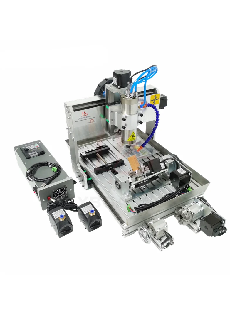 LYFS 4060 6040 CNC-Fräser, Gravurschneidemaschine, 2200 W, 1500 W, 5-Achsen-CNC-Fräsmaschine, 4-Achsen-Holzfräser, Metallgravierer, schneiden