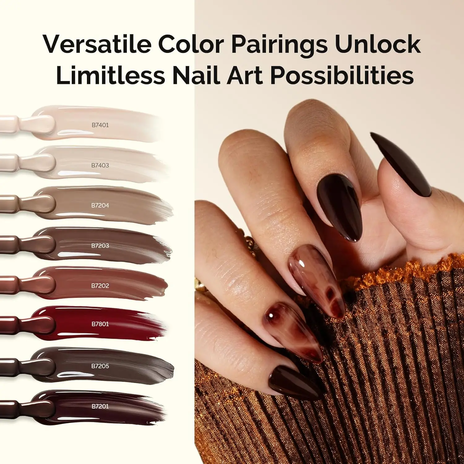 Cordless UV LED Nail Kit with Smart Sensor Lamp, Plant-Based Gel Polish & No Wipe Top Coat - Perfect Gift for Women