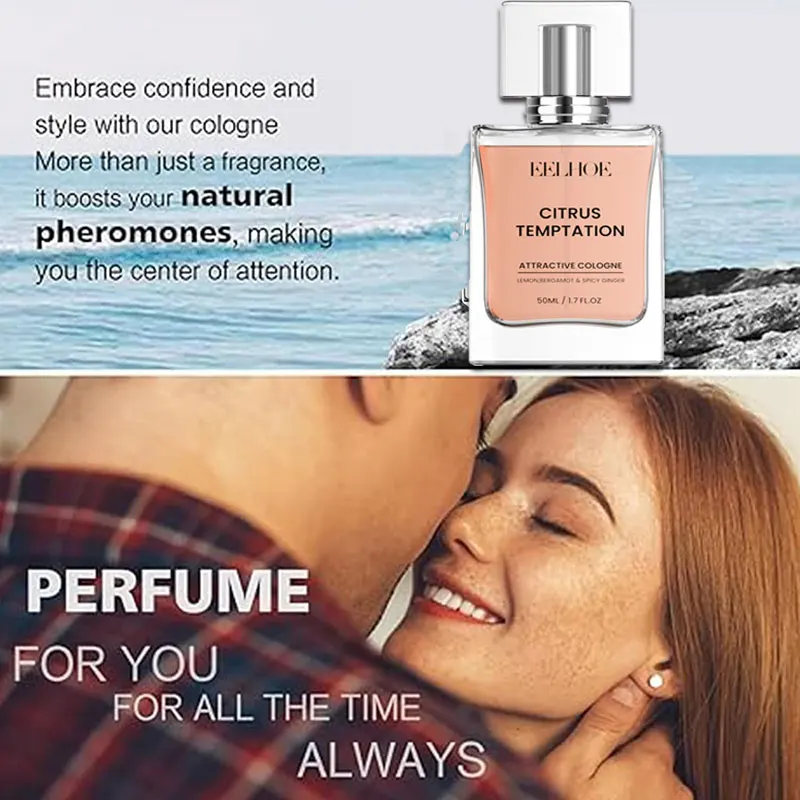 Le parfum de Cologne de phéromone d'hypnose pour hommes attire la femme parfum excité vaporisateur corporel longue durée flirt encourage les rencontres