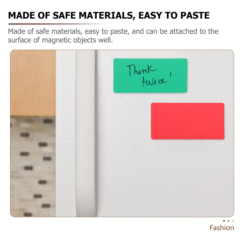 

15Pcs Magnetic Name Tags Erasable Markers for Fridge Whiteboard Home Organization Dry Erase Magnetic Labels Erasable Labels