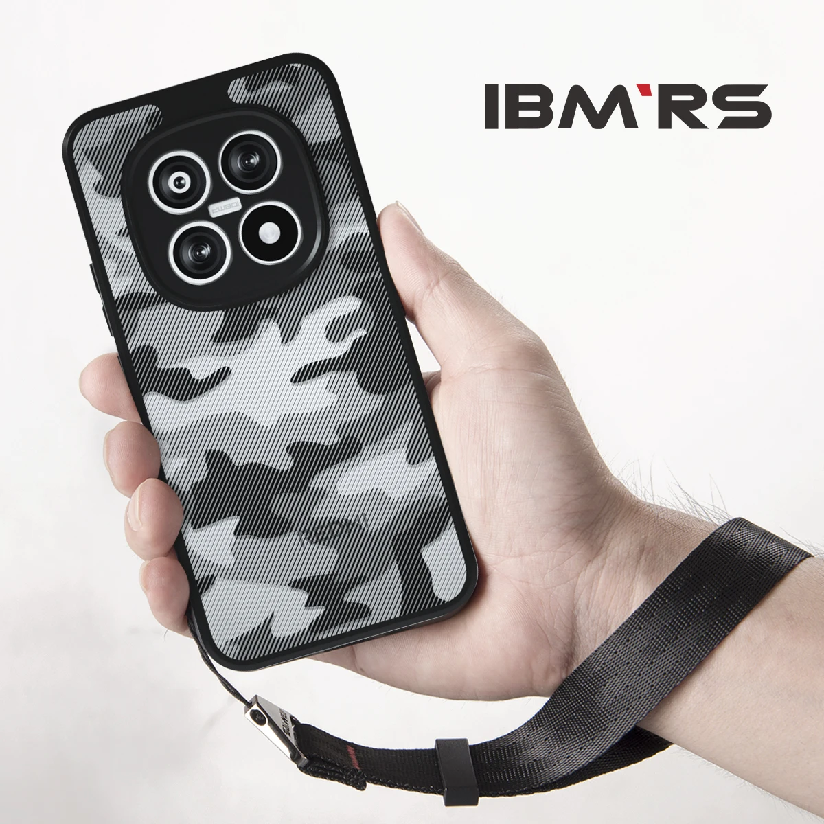 

For Redmi Note 15 Pro 4G Case, Camouflage Shockproof Cover with Wrist Strap, Heavy Duty PC+TPU Dual Layer Protection