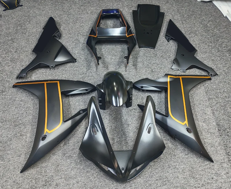 High quality New ABS Full Fairings Kit Fit for YAMAHA R1 2002 2003 02 03 Bodywork Set Custom Black