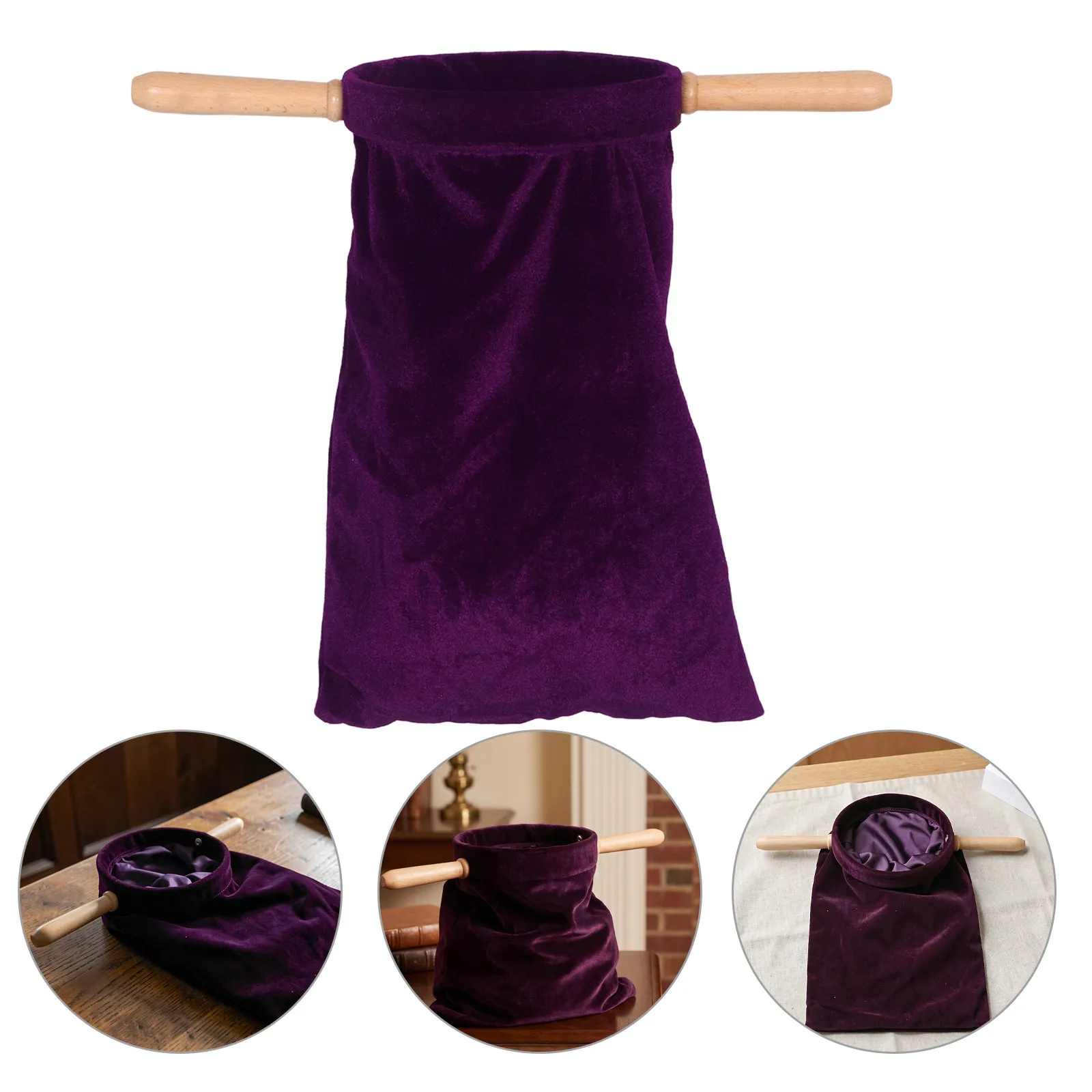 Baptism Party Favors Baptismal Bag Christian Offering Bags Purple Church Collection Pouch