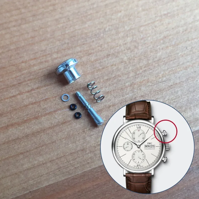 

steel watch pusher button for IWC Portofino Family chronograph automatic watch IW3910 watch parts