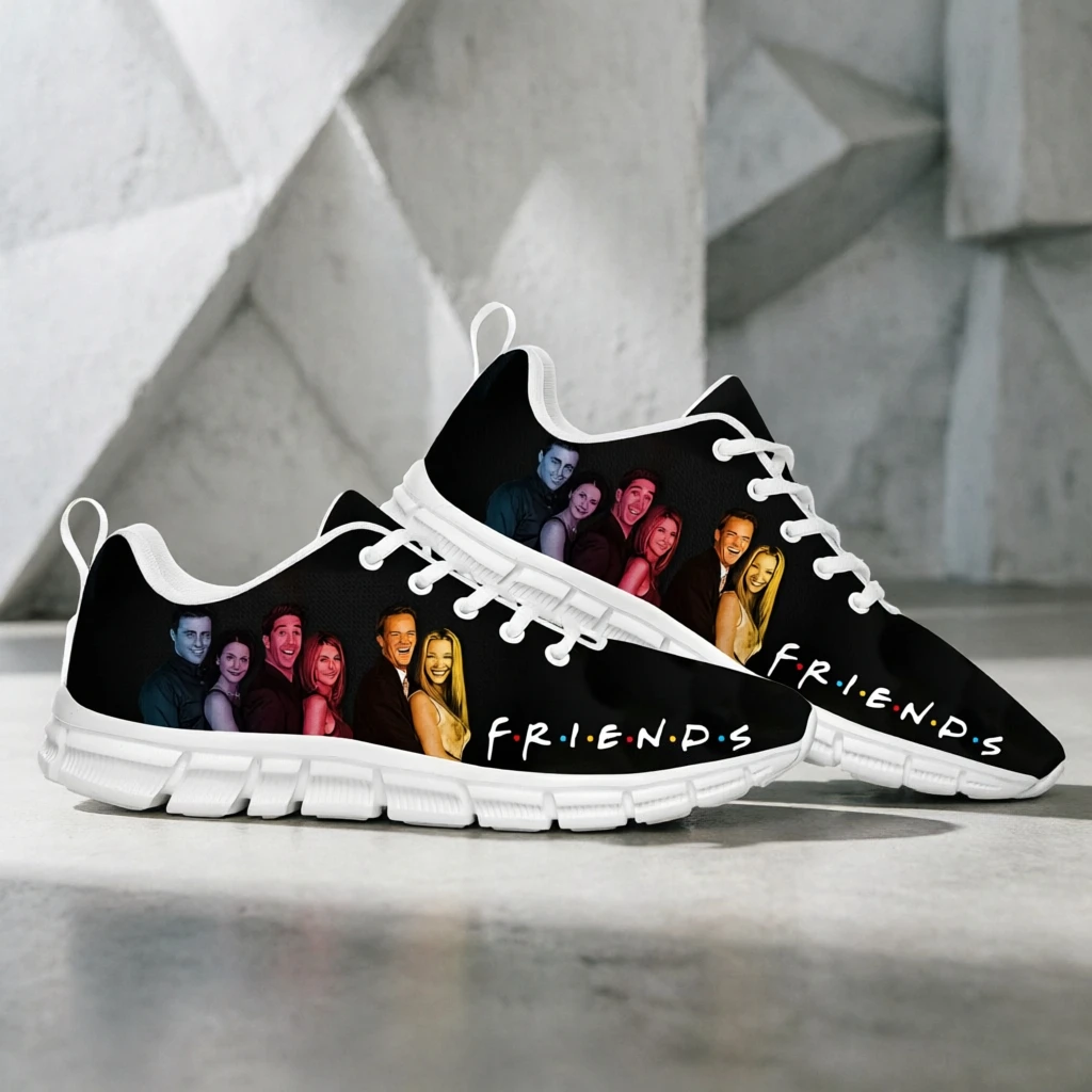 Friends TV Zapatillas de deporte a la moda para hombre y mujer, calzado deportivo informal, parte superior de malla transpirable, calzado cómodo para uso diario