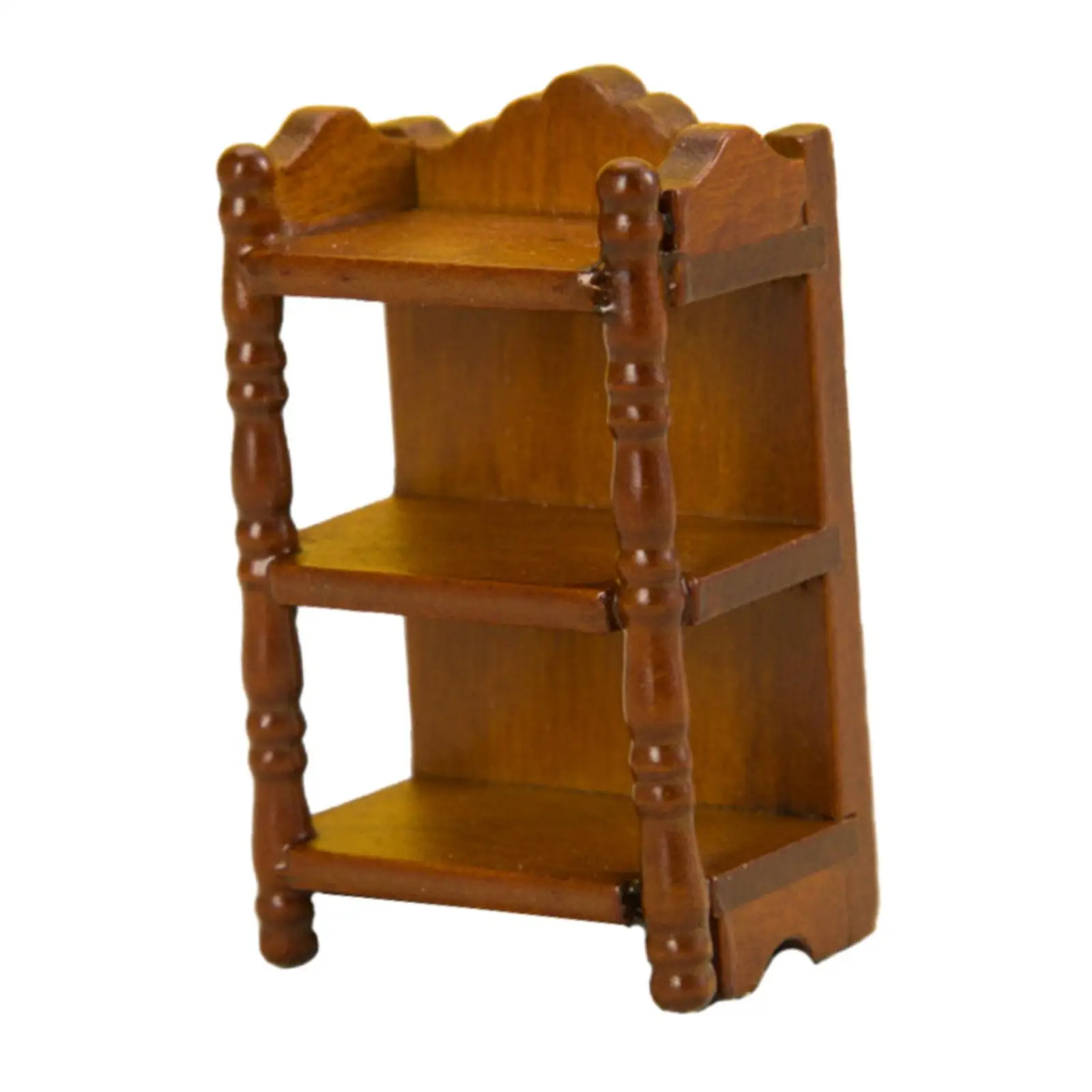 Dollhouse 3 Tier Rack De Armazenamento, Prateleira fingir jogar, Boneca Acessórios, Decoração Modelo, Cozinha, Casa, Decoração Do Quarto, 1:12 Escala