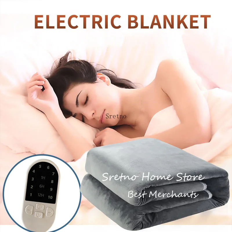 

SRETNO Electric Heated Blanket Thicker Heater Electric Heating Pad Mattress Thermostat Electric Sheet Winter Body Warmer Sleep