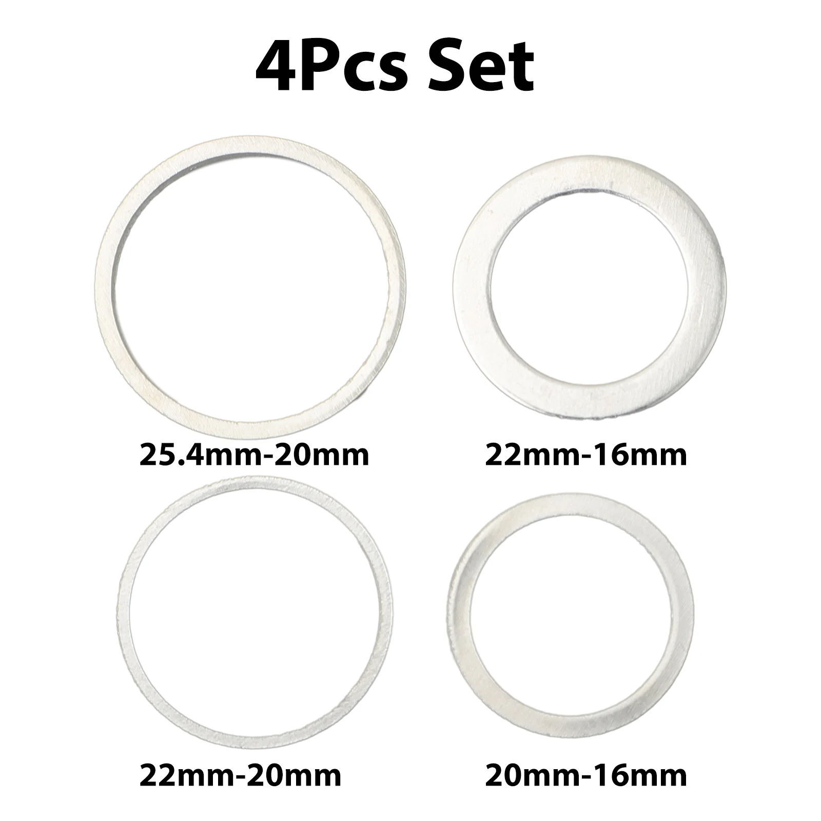 

4Pcs Set Circular Saw Ring For Circular Saw Blade Reduction Ring Conversion Ring Cutting Disc Aperture Gasket Inner Hole Adapter