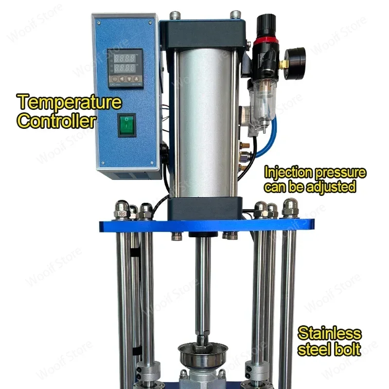 Машина для литья под давлением 10/20 г, мини вертикальная машина для производства, температура 350 градусов по Цельсию, для литья под давлением пластика