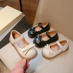 Ragazze PU scarpe in pelle studente di scuola Mary Jane primavera autunno New Little Kids Bow Soft Sole Casual mocassino Flats