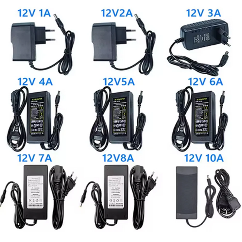 AC 85V-220V to12V 24V 36V 48V Switching Power Supply Adapter DC Transformer Led Power Supply SMPS Charging of surveillance video